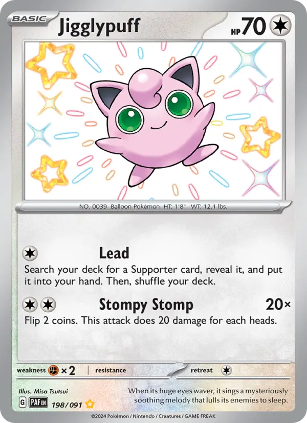 Jigglypuff — Paldean Fates card #198