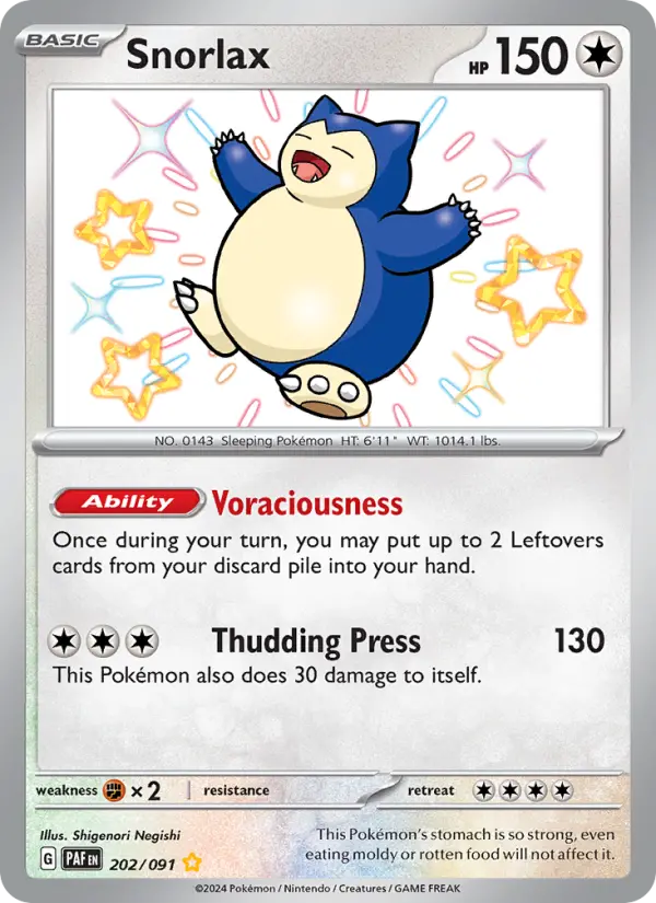 Snorlax — Paldean Fates card #202