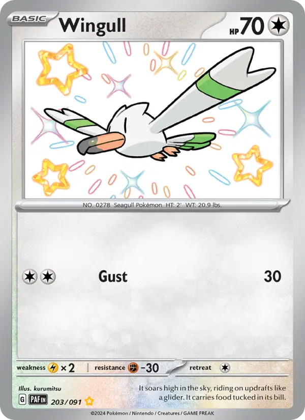 Wingull — Paldean Fates card #203