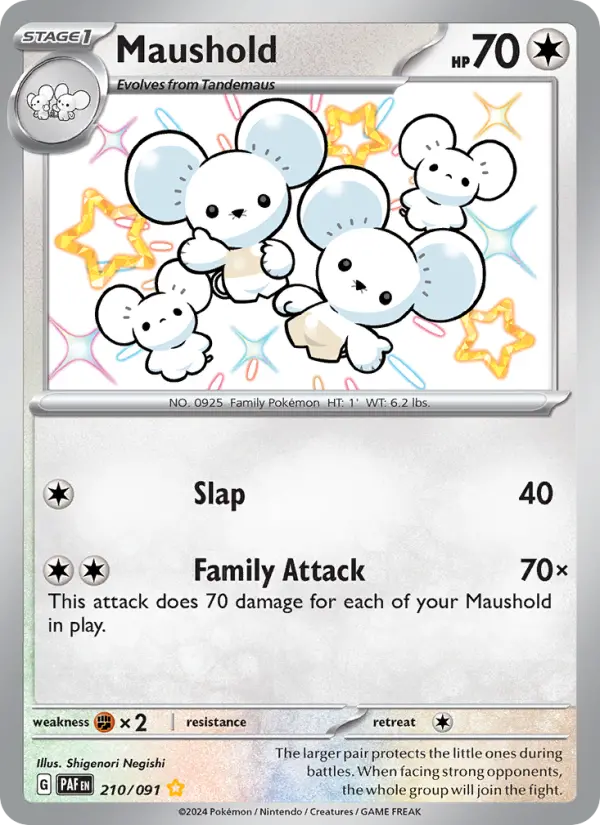 Maushold — Paldean Fates card #210