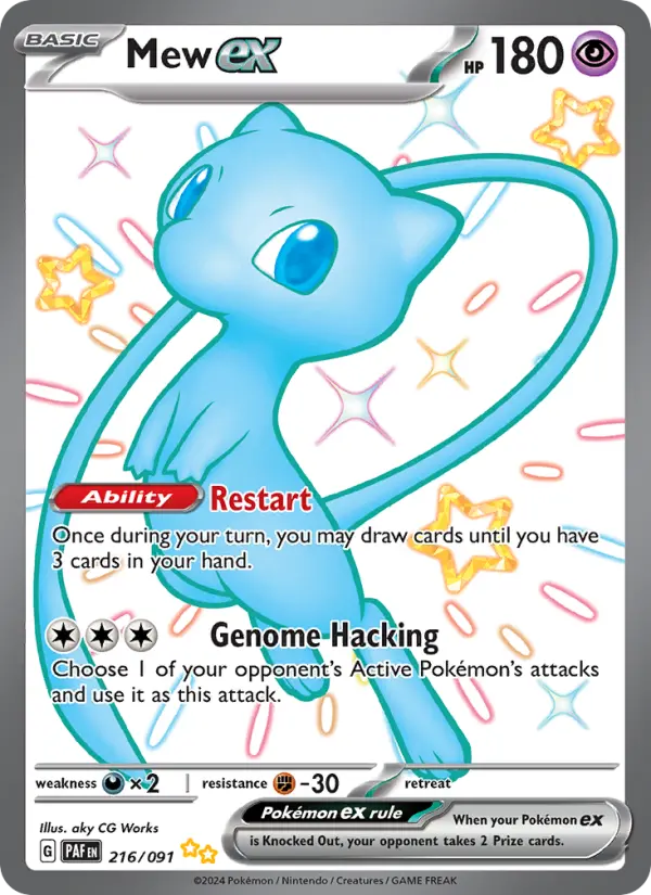 Mew ex — Paldean Fates card #216