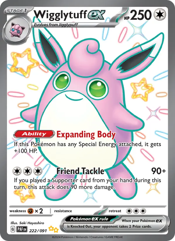 Wigglytuff ex — Paldean Fates card #222