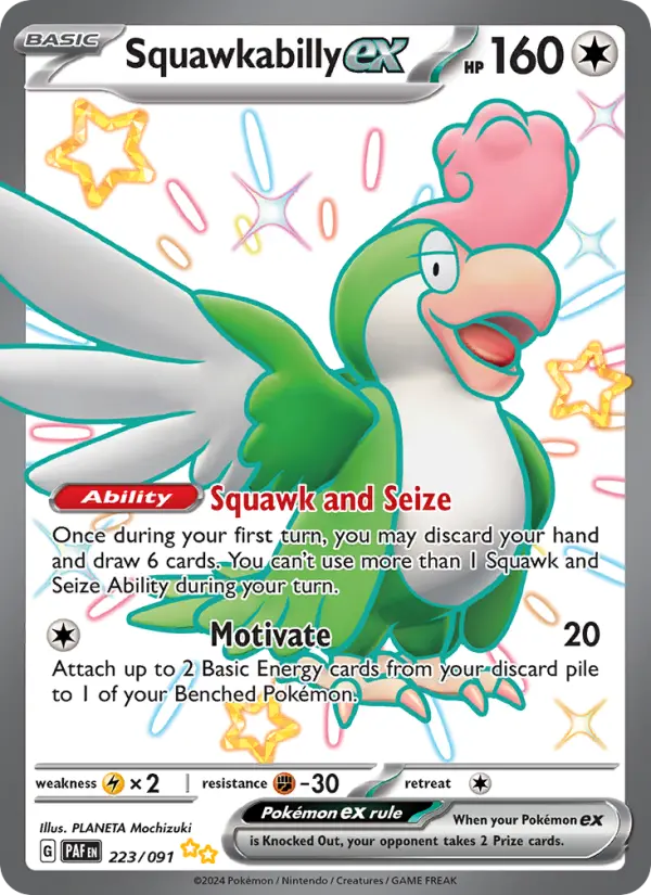 Squawkabilly ex — Paldean Fates card #223