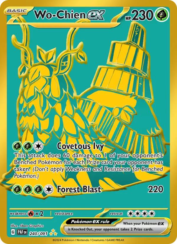 Wo-Chien ex — Paldean Fates card #240
