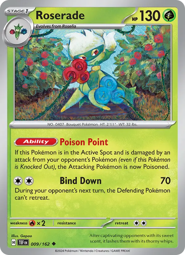 Roserade — Temporal Forces card #009