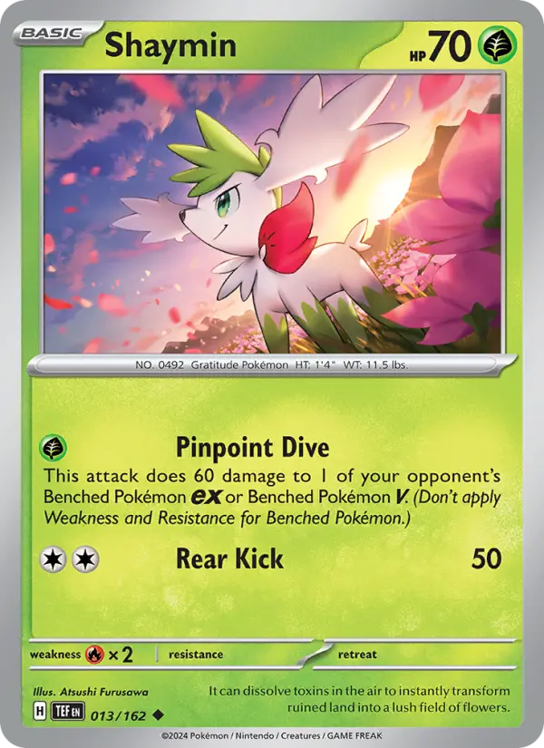 Shaymin — Temporal Forces card #013