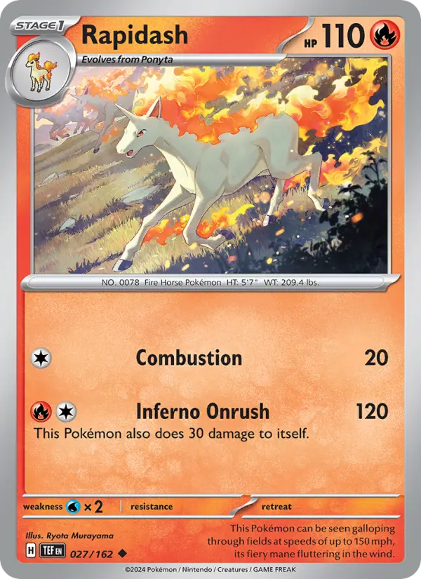 Rapidash — Temporal Forces card #027