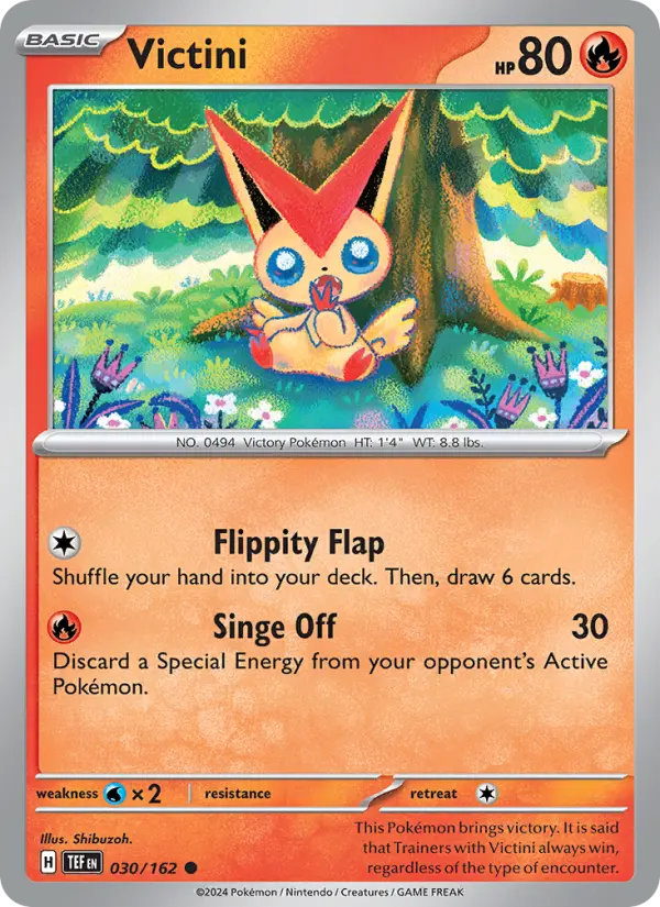 Victini — Temporal Forces card #030