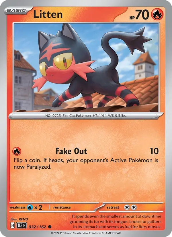 Litten — Temporal Forces card #032