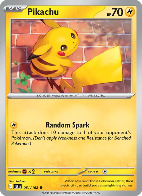 Pikachu — Temporal Forces card #051