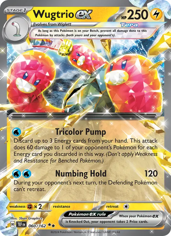 Wugtrio ex — Temporal Forces card #060