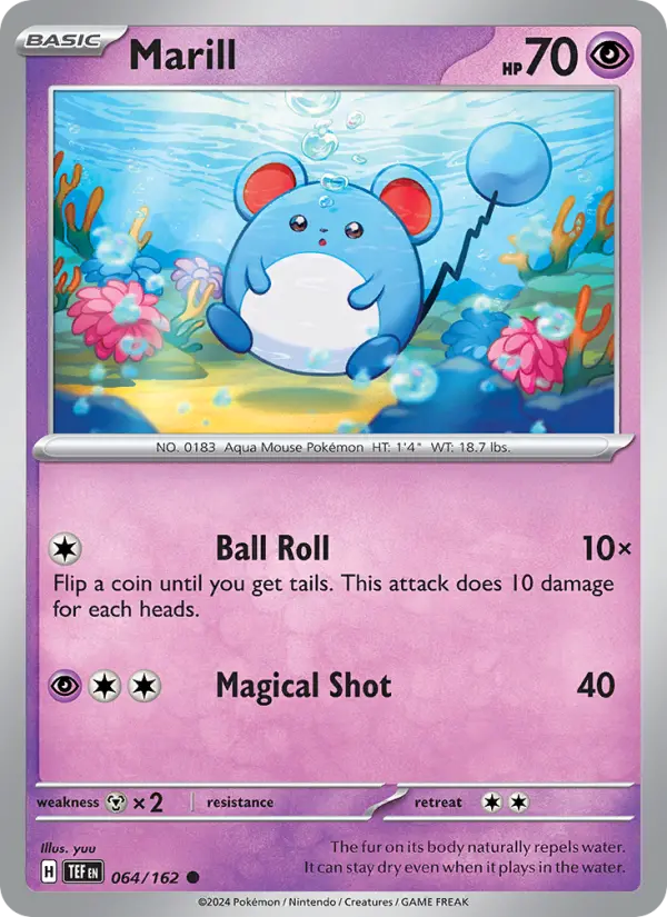 Marill — Temporal Forces card #064