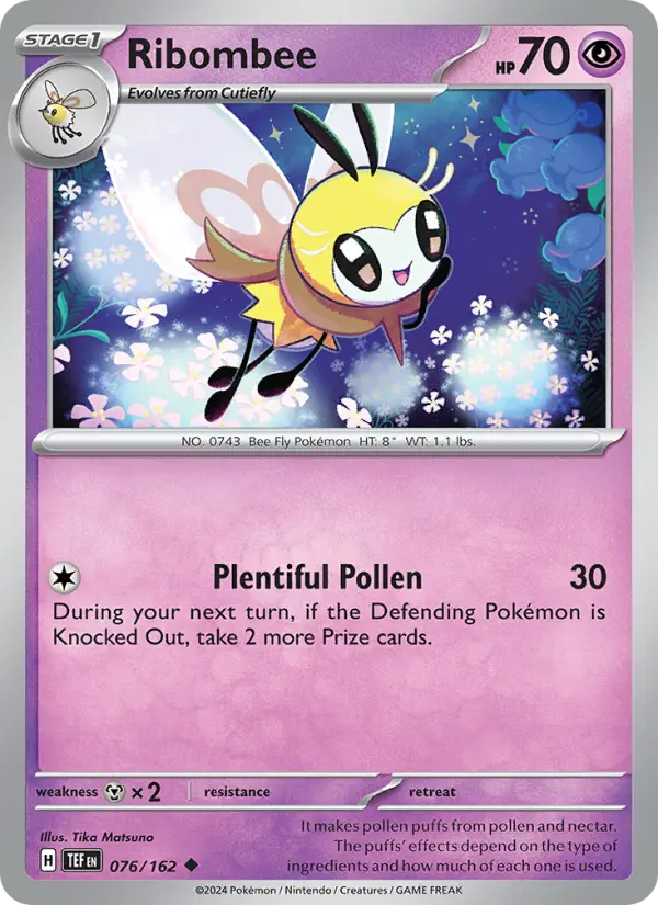 Ribombee — Temporal Forces card #076