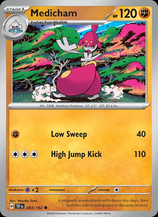 Medicham — Temporal Forces card #083