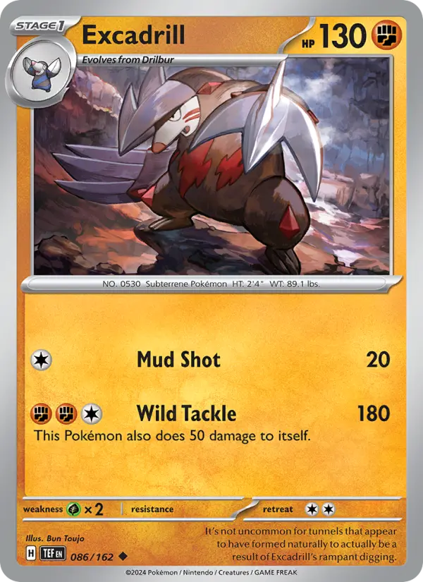 Excadrill — Temporal Forces card #086