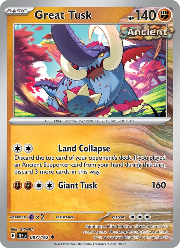 Great Tusk — Temporal Forces card #097