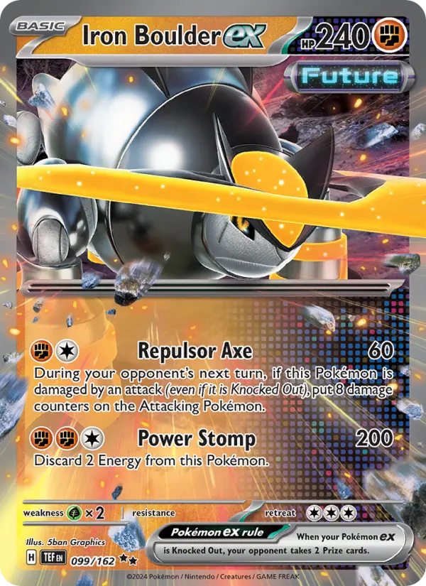 Iron Boulder ex — Temporal Forces card #099