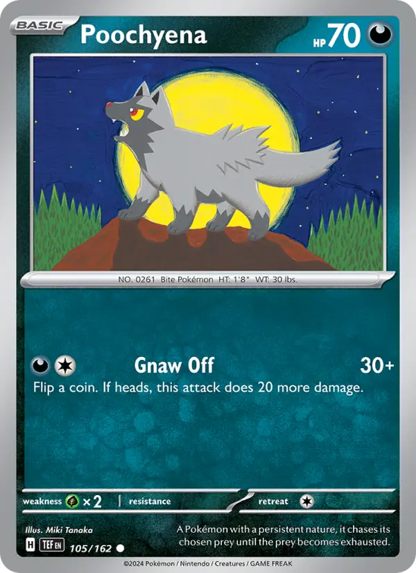 Poochyena — Temporal Forces card #105