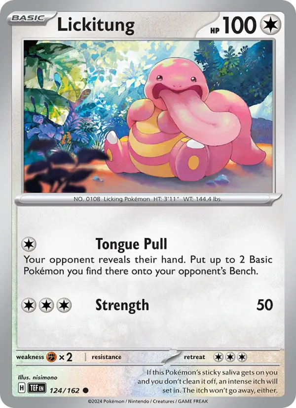 Lickitung — Temporal Forces card #124