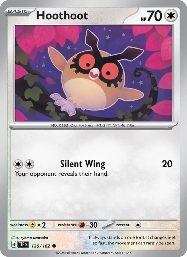 Hoothoot — Temporal Forces card #126