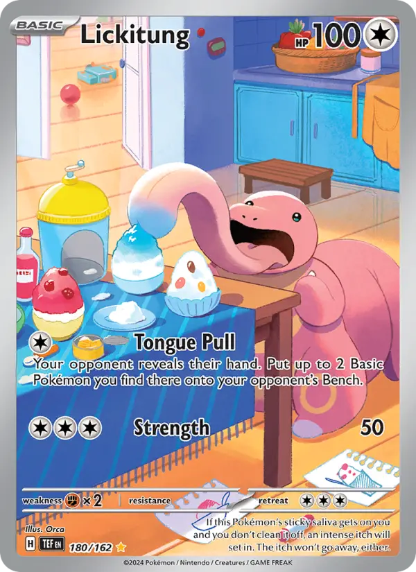 Lickitung — Temporal Forces card #180