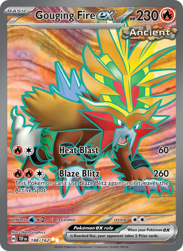 Gouging Fire ex — Temporal Forces card #188