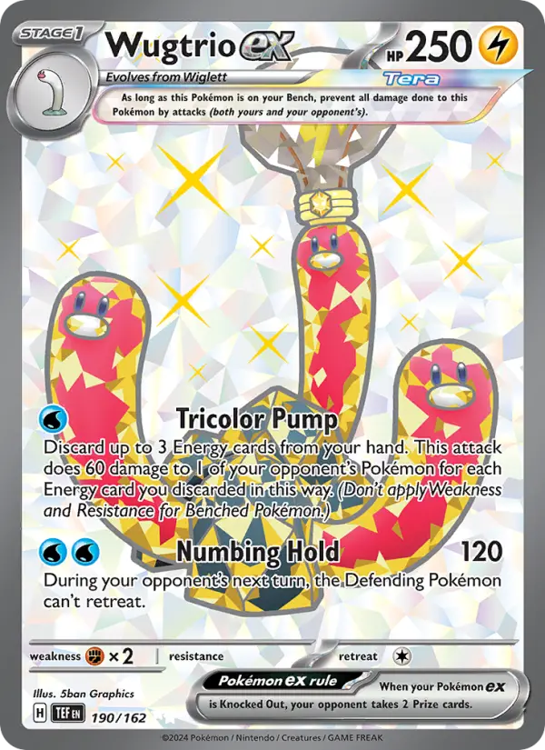 Wugtrio ex — Temporal Forces card #190
