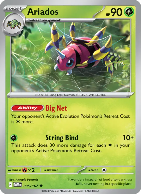 Ariados — Twilight Masquerade card #005
