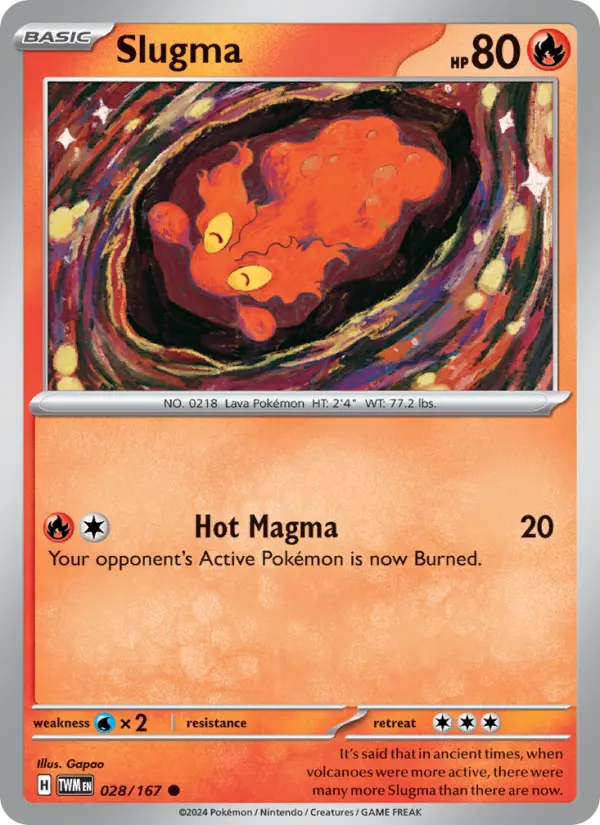 Slugma — Twilight Masquerade card #028