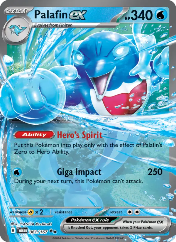 Palafin ex — Twilight Masquerade card #061