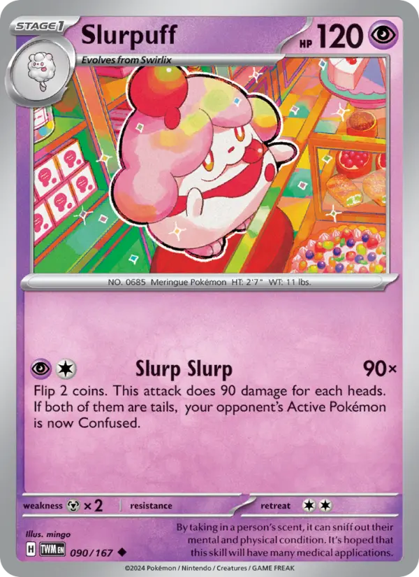 Slurpuff — Twilight Masquerade card #090