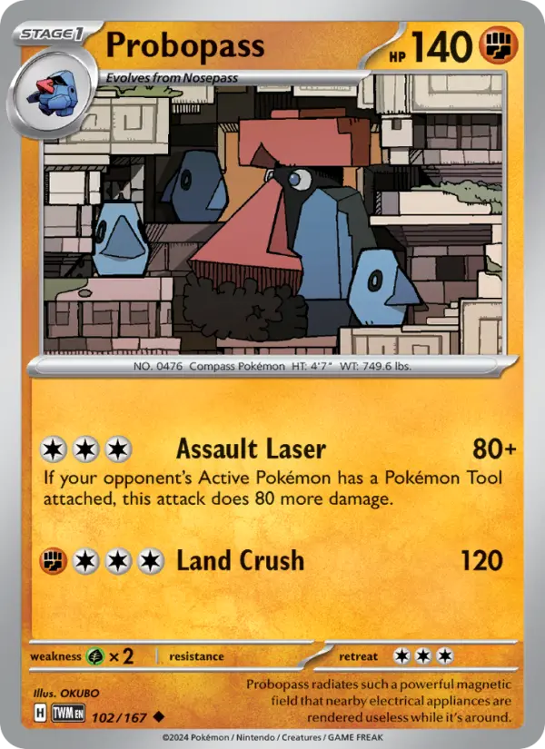Probopass — Twilight Masquerade card #102