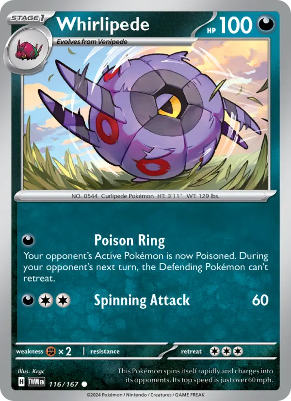 Whirlipede — Twilight Masquerade card #116