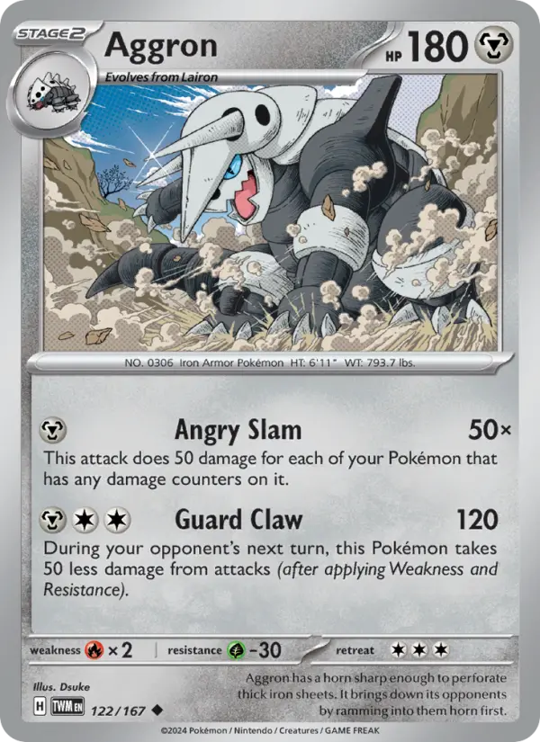 Aggron — Twilight Masquerade card #122