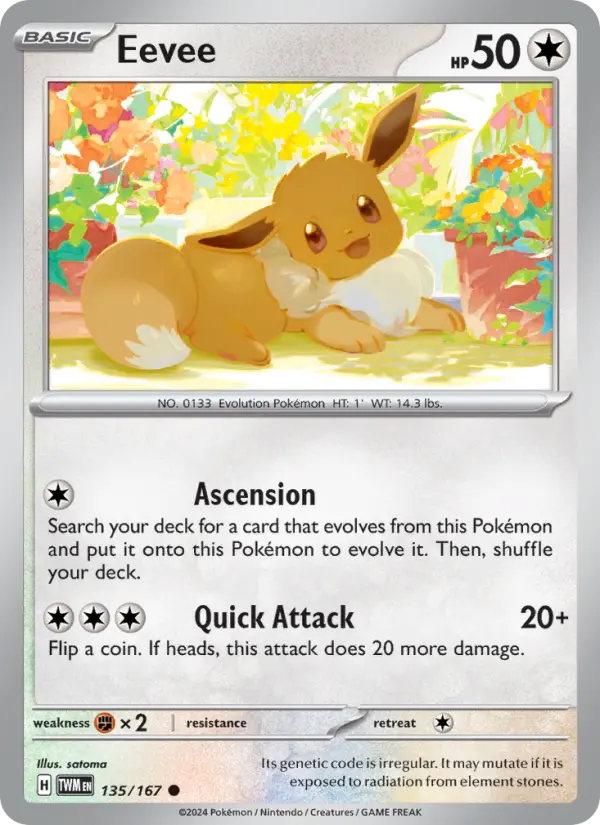 Eevee — Twilight Masquerade card #135