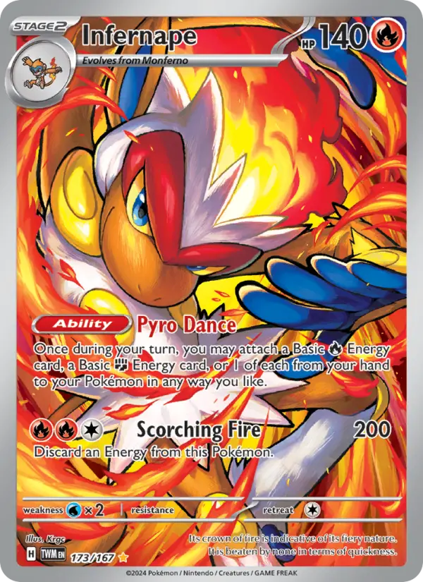 Infernape — Twilight Masquerade card #173