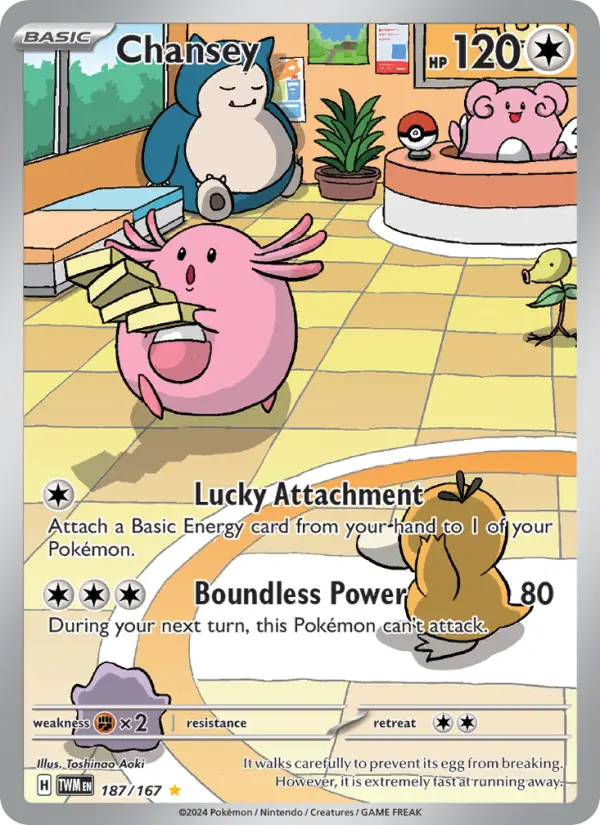 Chansey — Twilight Masquerade card #187
