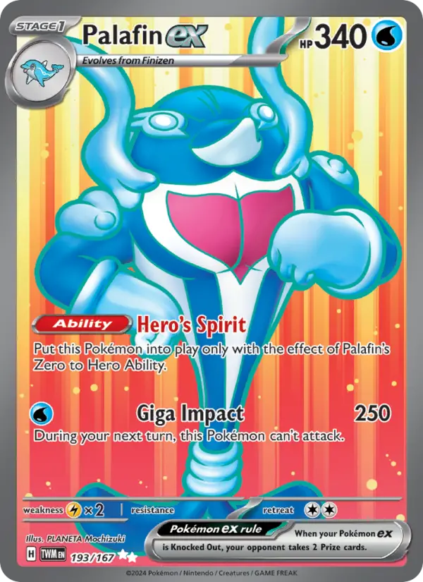 Palafin ex — Twilight Masquerade card #193