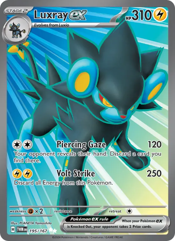 Luxray ex — Twilight Masquerade card #195