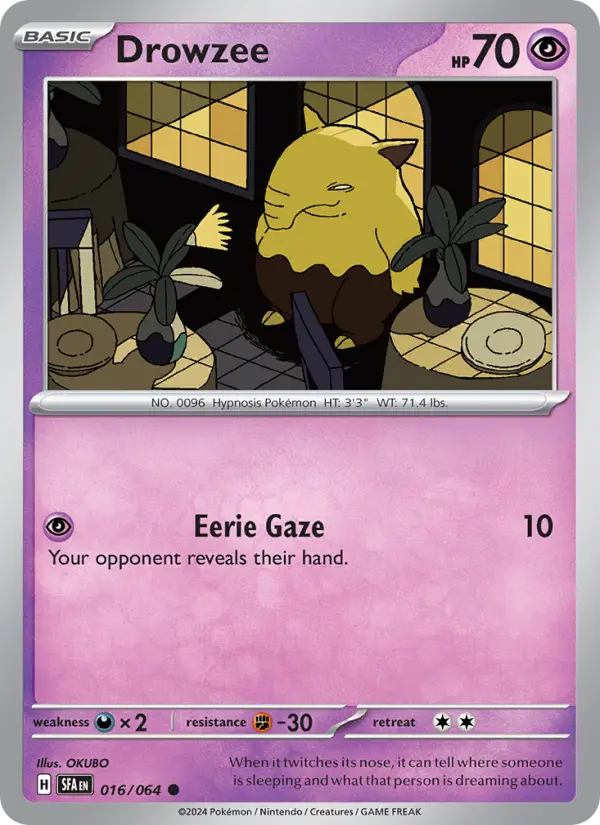 Drowzee — Shrouded Fable card #016