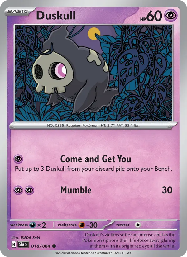 Duskull — Shrouded Fable card #018