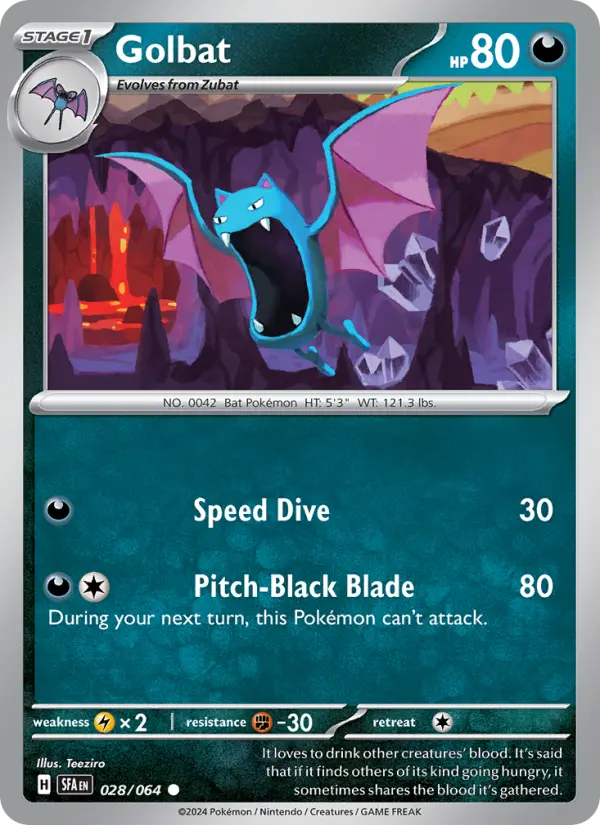 Golbat — Shrouded Fable card #028