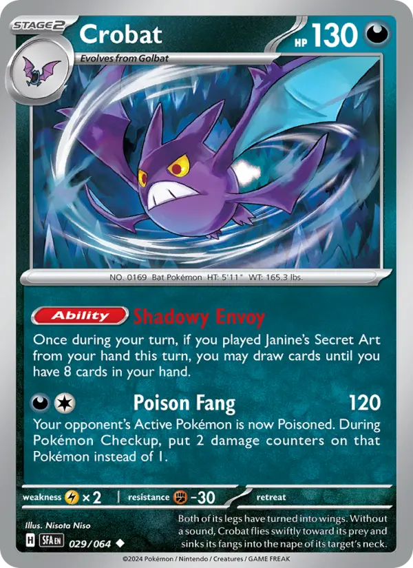 Crobat — Shrouded Fable card #029