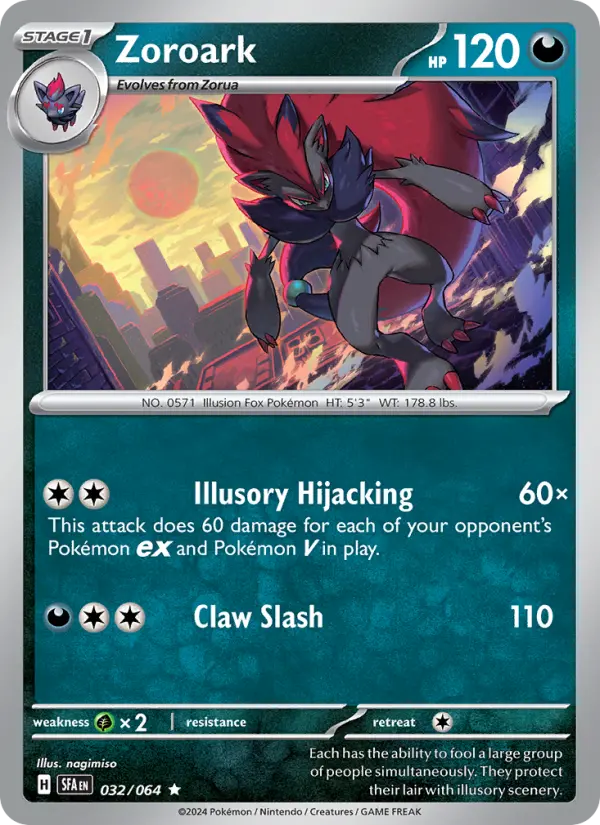 Zoroark — Shrouded Fable card #032