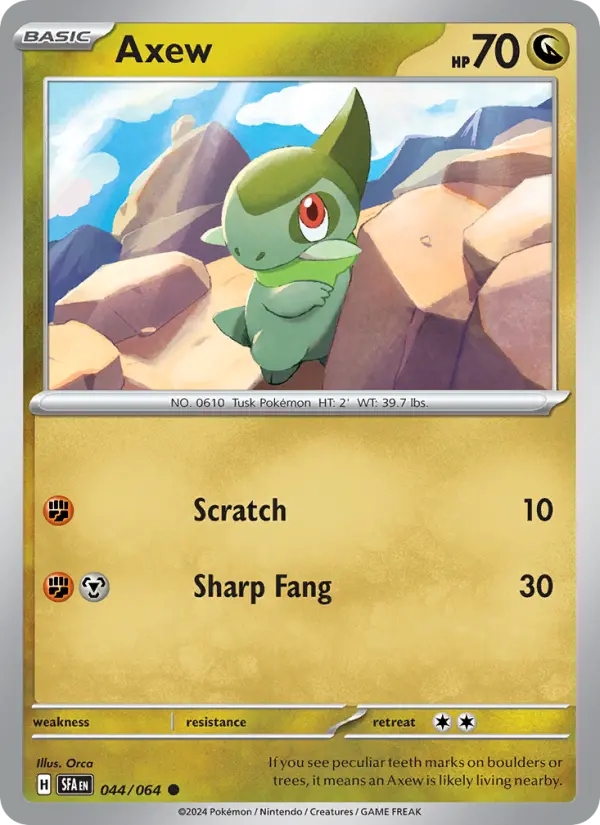 Axew — Shrouded Fable card #044
