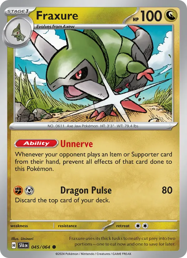 Fraxure — Shrouded Fable card #045