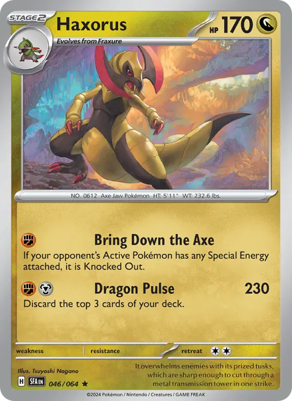 Haxorus — Shrouded Fable card #046
