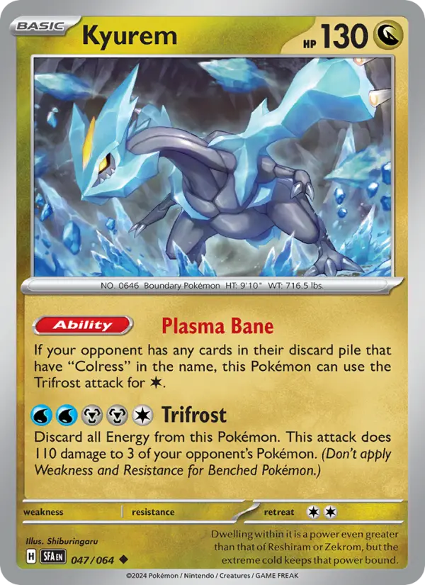 Kyurem — Shrouded Fable card #047