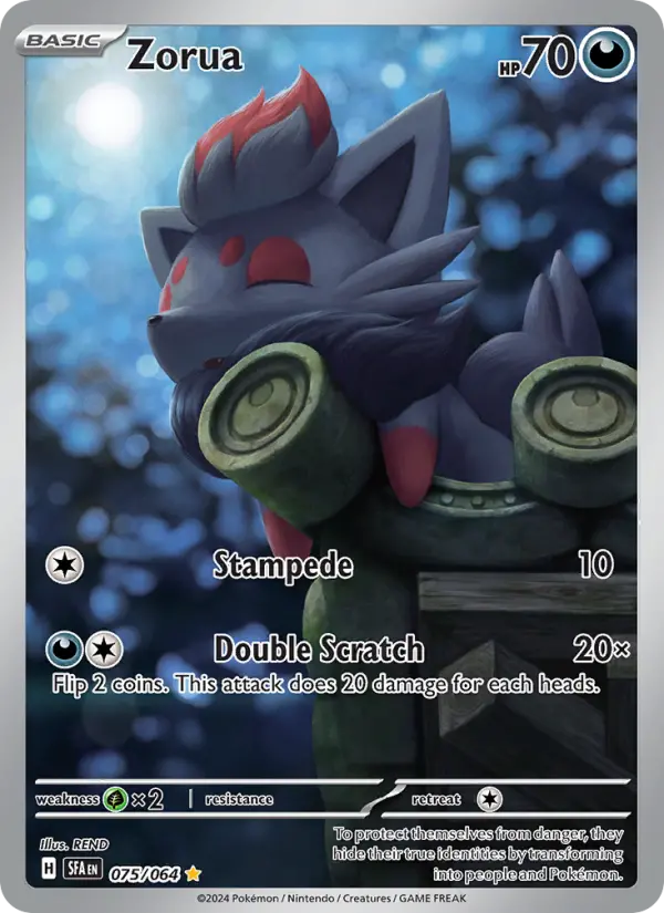 Zorua — Shrouded Fable card #075
