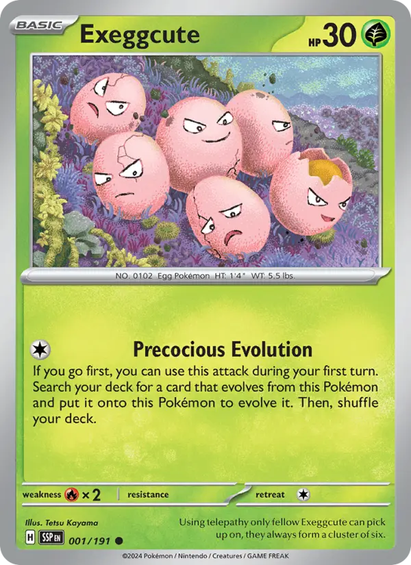 Exeggcute — Surging Sparks card #001